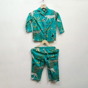 Jungle Adventure Print Cotton Pyjama Set