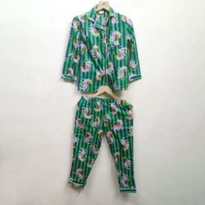 Seahorse & Stripes Cotton Pyjama Set