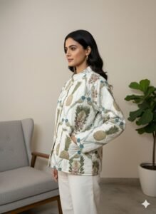 Reversible Quilted Jacket – Pineapple Paradise